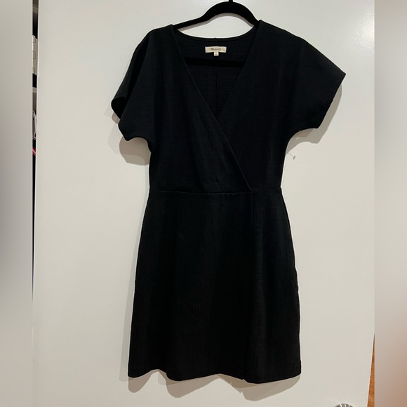 Madewell Cross-Front Flutter-Sleeve Mini Dress - Picture 4 of 6